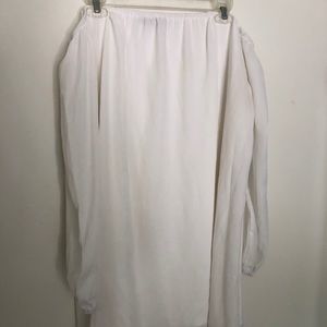 White off the shoulder dress
